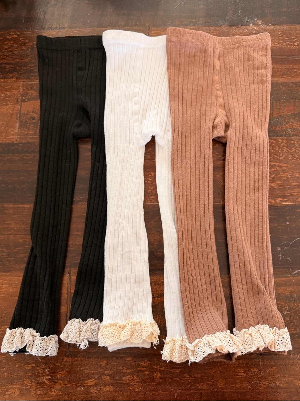 👚CLOSET CLEAN OUT SALE👖Lace-Trim Kids Leggings 2T-3T